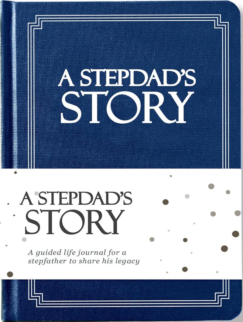 Coco & Lan Stepdad's Life Story Journal (Hardcover): A Meaningful Keepsake for Stepdad to Share His Journey & Memories, Book Includes 250+ Prompt Questions, Sentimental Gift for Father's Day, Birthday, Christmas - Image 1